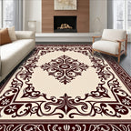 Classic Scrollwork With Floral Motifs Rug