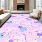 Dreamy Pegasus Pastel Clouds Pattern Rug