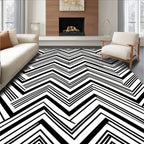 Bold Zigzag Stripe Pattern Rug