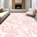 Whimsical Pastel Swirl Pattern Rug