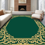 Art Nouveau Floral Border Design Rug