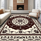 Classic Floral Medallion Border Rug