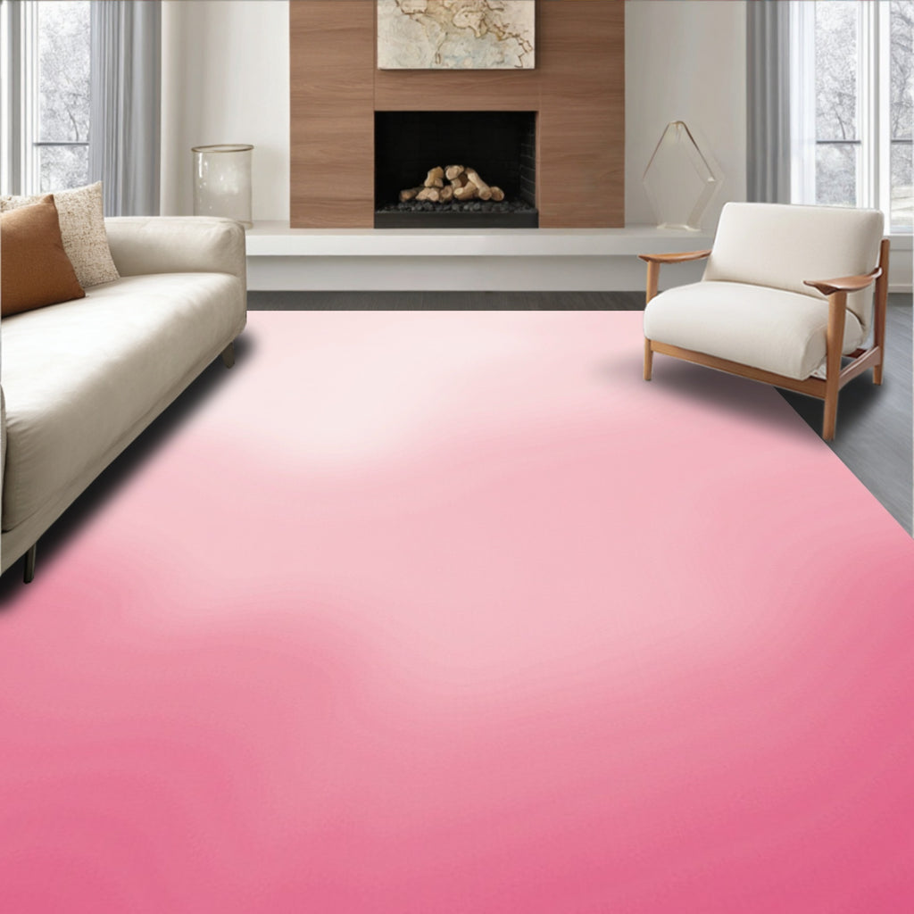 Soft Gradient Pink Blush Rug