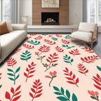 Autumn Leaves Pattern Rug Design Rug