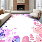Pink Purple Abstract Flow Pattern Rug