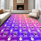 Playful Heart Pattern Gradient Rug