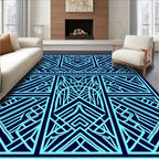 Art Deco Geometric Linear Design Rug