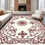Ornate Floral Swirls Pattern Rug