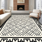 Geometric Maze Pattern Rug