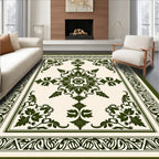Ornate Floral Medallion Pattern Rug