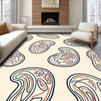 Abstract Organic Line Art Rug