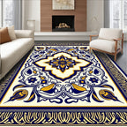 Intricate Floral Medallion Pattern Rug