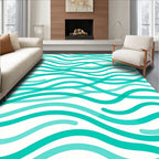 Ocean Wave Pattern Rug