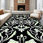 Art Nouveau Floral Pattern Rug