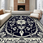 Damask Floral Classic Style Rug