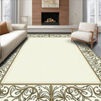 Ornate Floral Border Rug
