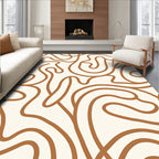 Abstract Swirl Line Style Rug