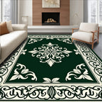Classic Floral Scrollwork Intricate Design Rug