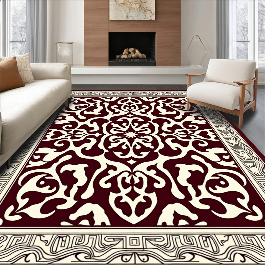 Ornate Jacobean Motif Classic Rug