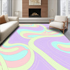 Pastel Swirl Pattern Rug