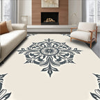 Ornate Floral Medallion Pattern Design Rug
