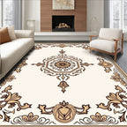 Classic Floral Octagon Frame Rug