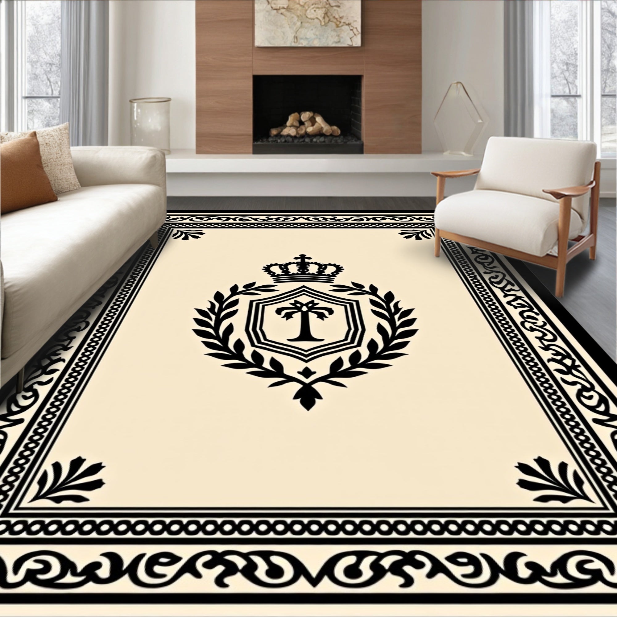 Regal Crest Classic Scroll Frame Rug