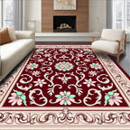 Elegant Floral Vines And Scrolls Rug