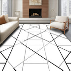 Bold Geometric Interlocking Pattern Rug