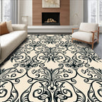 Classic Swirl Damask Pattern Rug