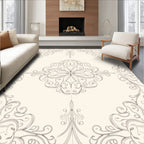 Elegant Floral Scrollwork Pattern Rug