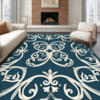 Classic Vintage Scrollwork Design Rug
