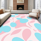 Playful Abstract Blobs Pattern Rug