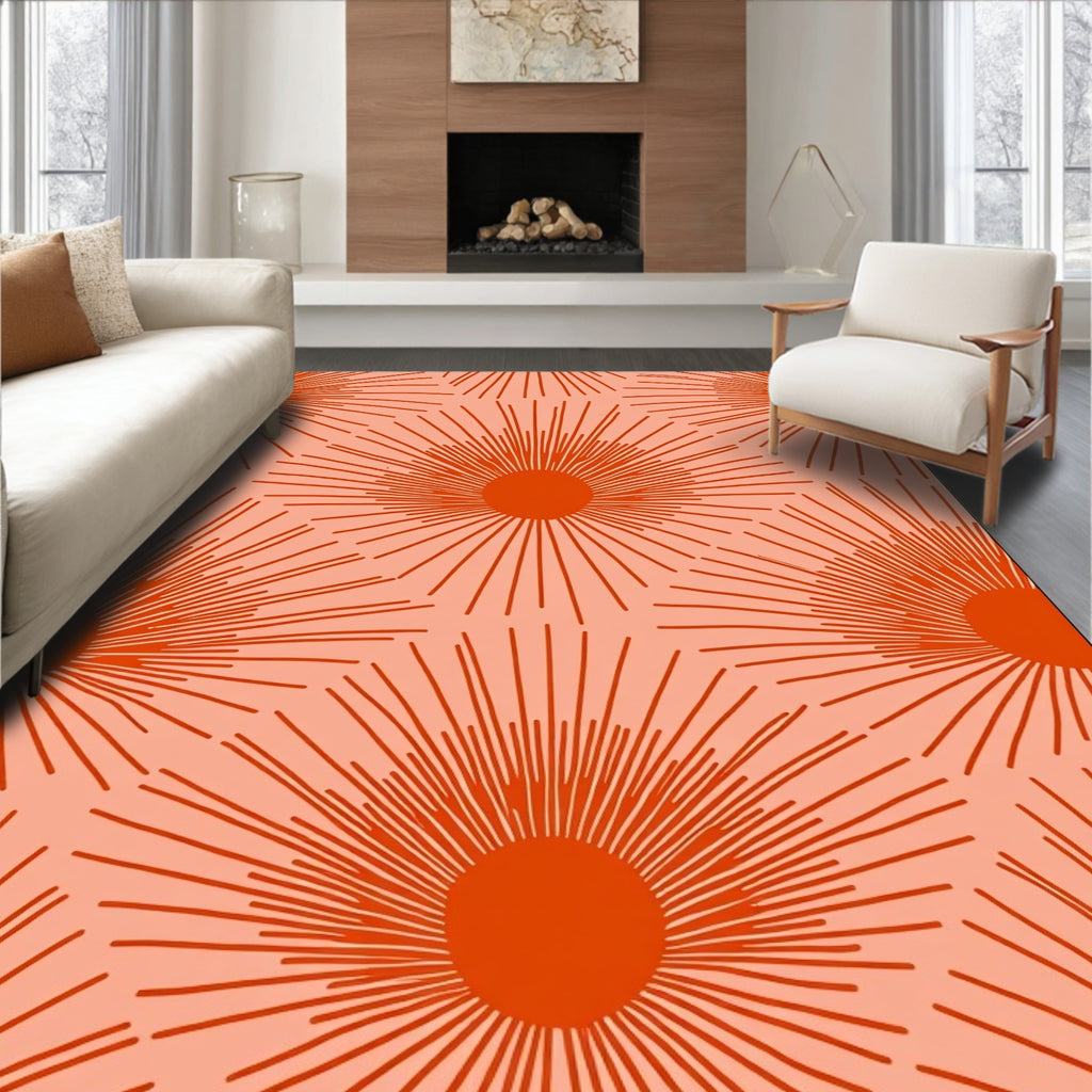 Radiant Starburst Patterned Rug