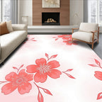 Coral Floral Pattern Design Rug