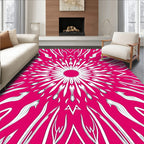 Radiant Sunburst Pattern Art Rug