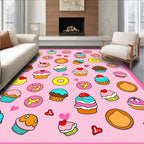 Sweet Cupcake Pattern Design Rug