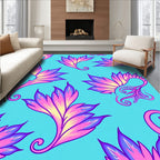 Floral Swirl Pattern Rug
