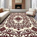 Ornate Floral Scrolling Vine Pattern Rug