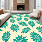 Tropical Leaf Pattern Rug