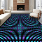 Cosmic Circle Grid Design Rug