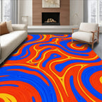 Vibrant Swirl Abstract Pattern Rug