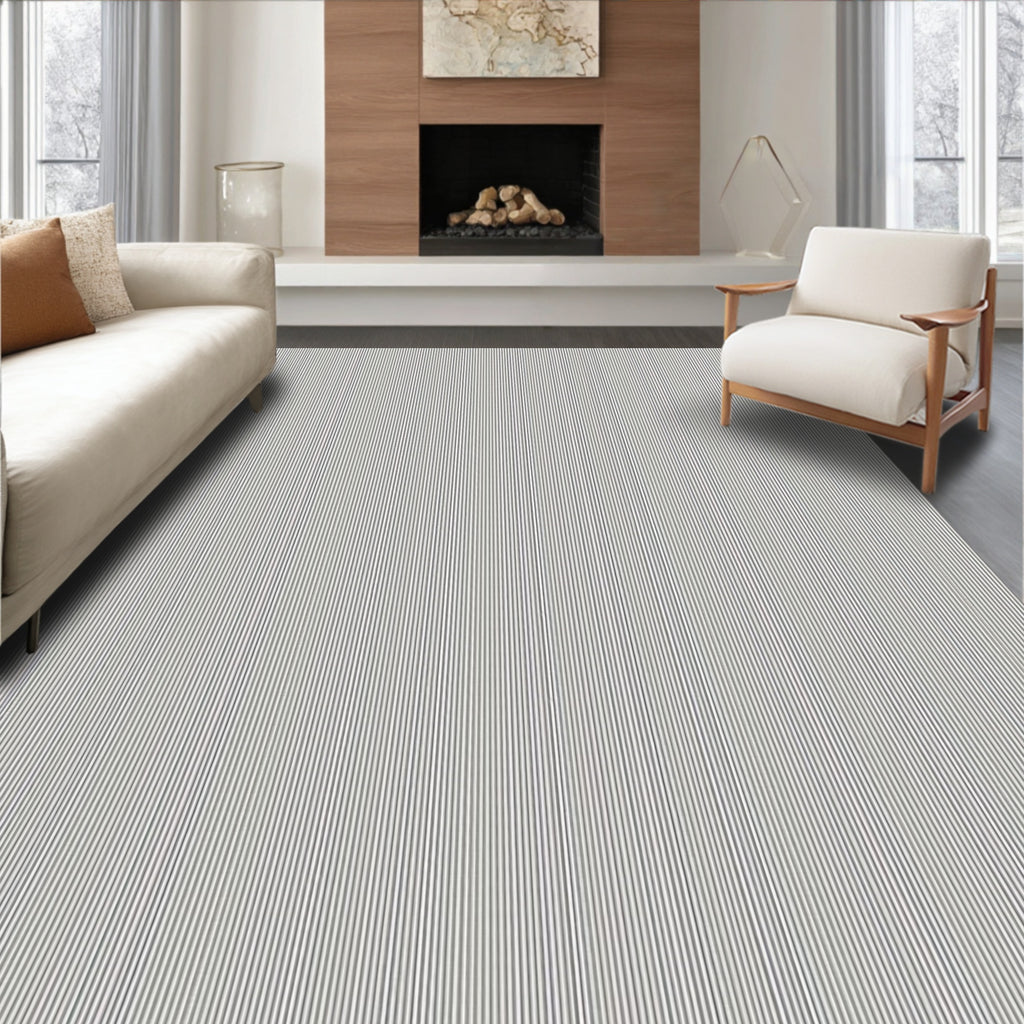Modern Thin Stripe Pattern Rug